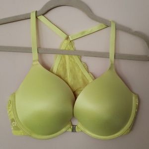 Victoria's Secret Pink Front Close Lace Back Bra